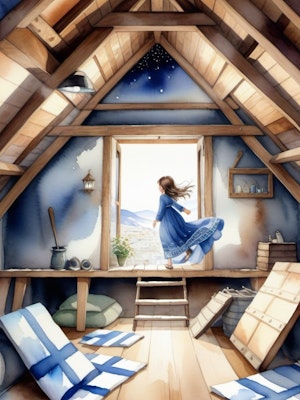 girl in attic