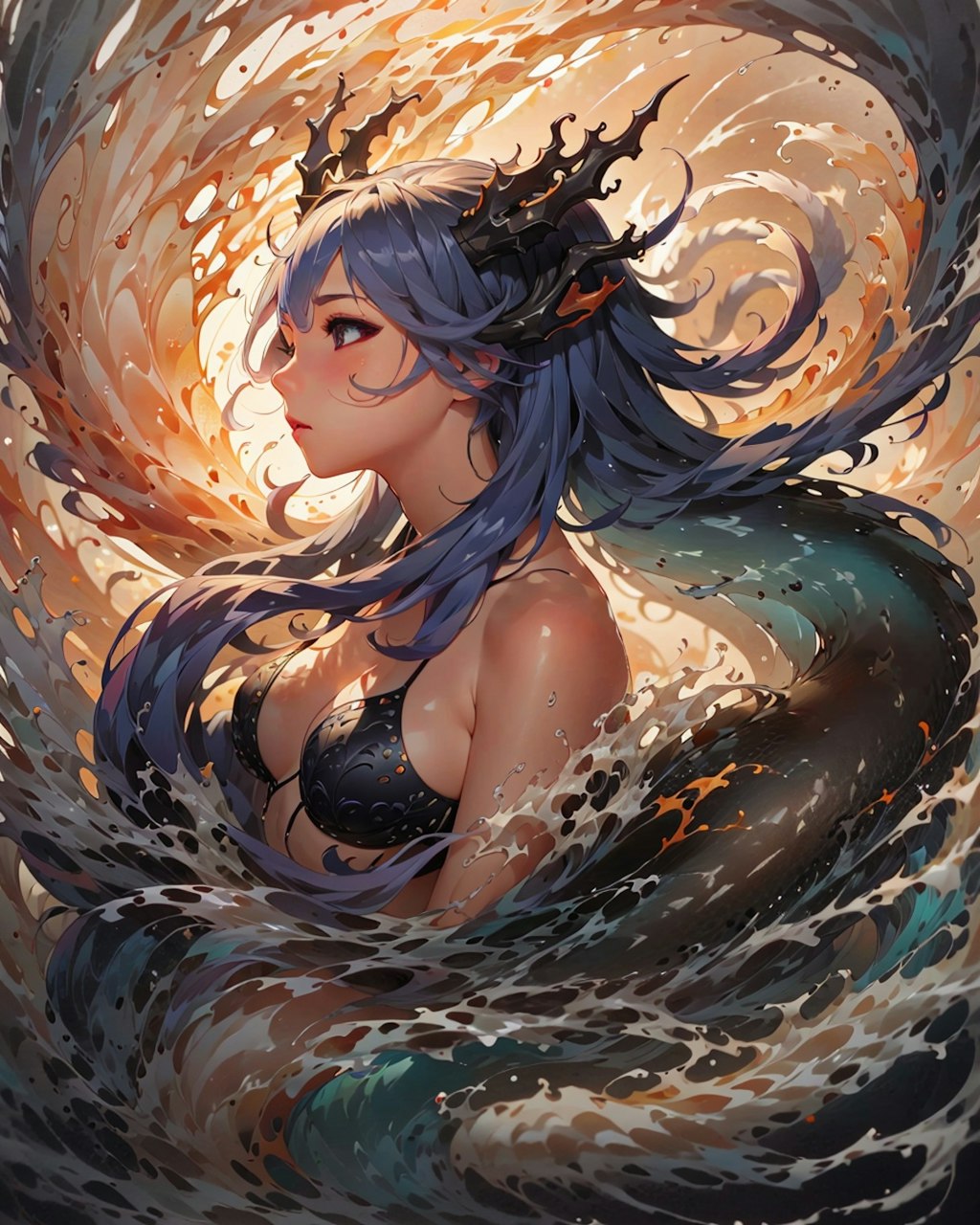 水と風と嵐と龍の少女