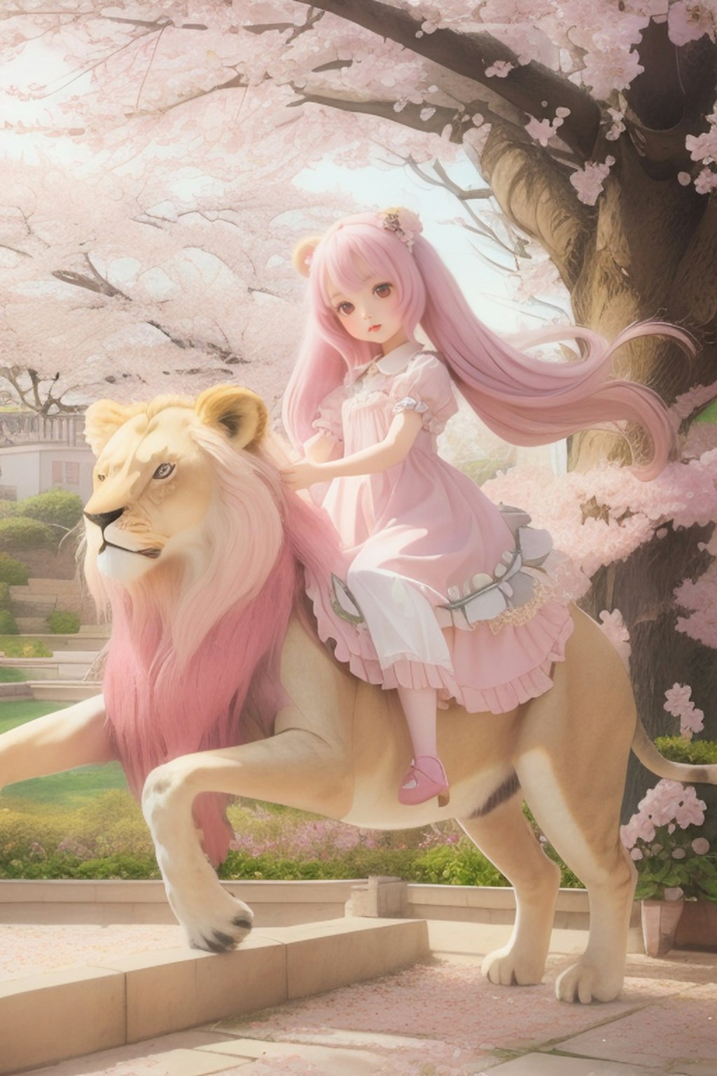 桜花姫は獅子に乗って (ani2real)