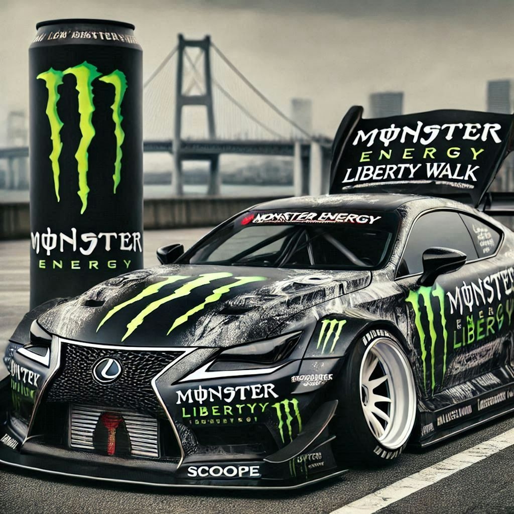 モンスターエナジーリバティーウォークLEXUSのドリ車