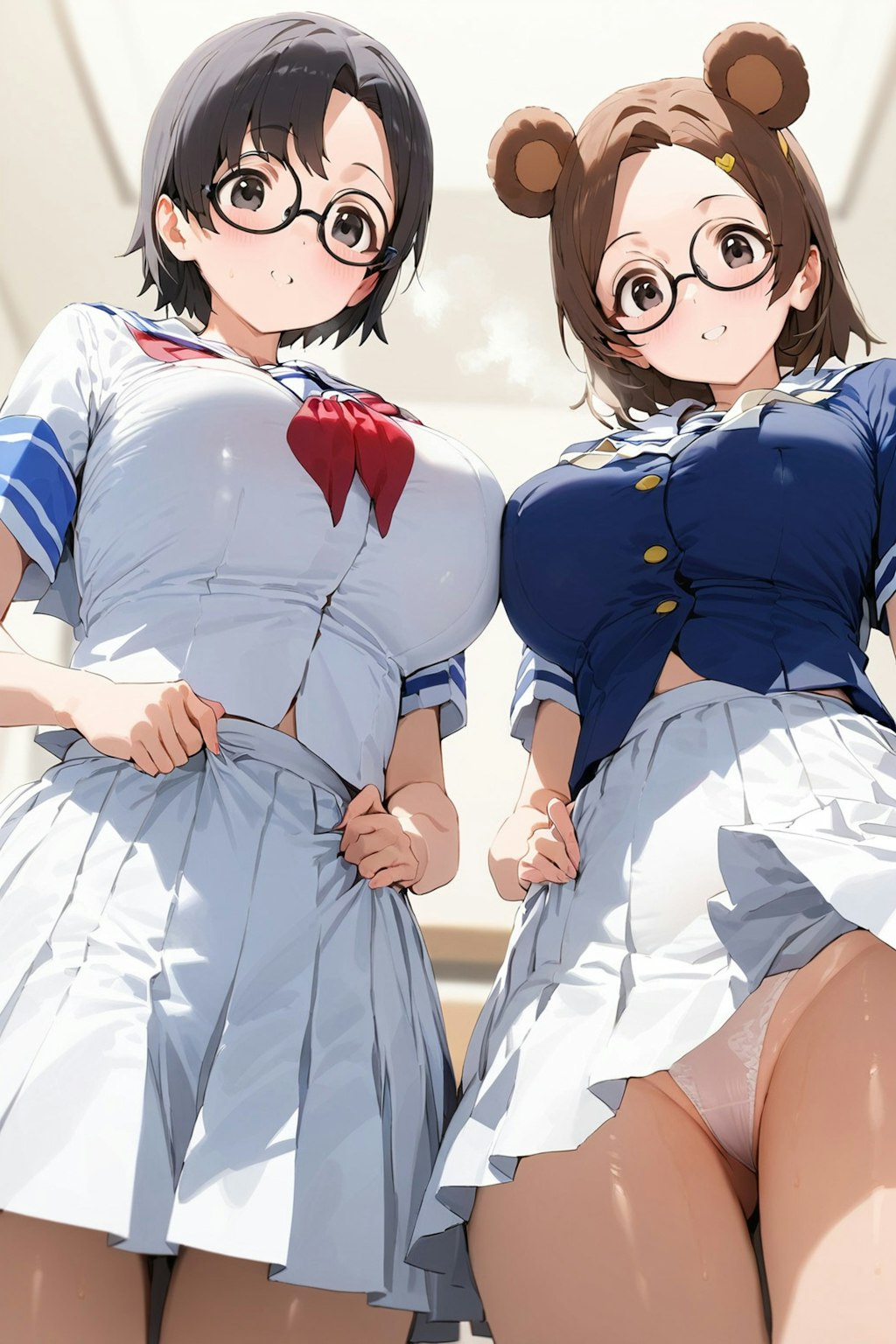 パンチラとセーラー服と女子高校生と