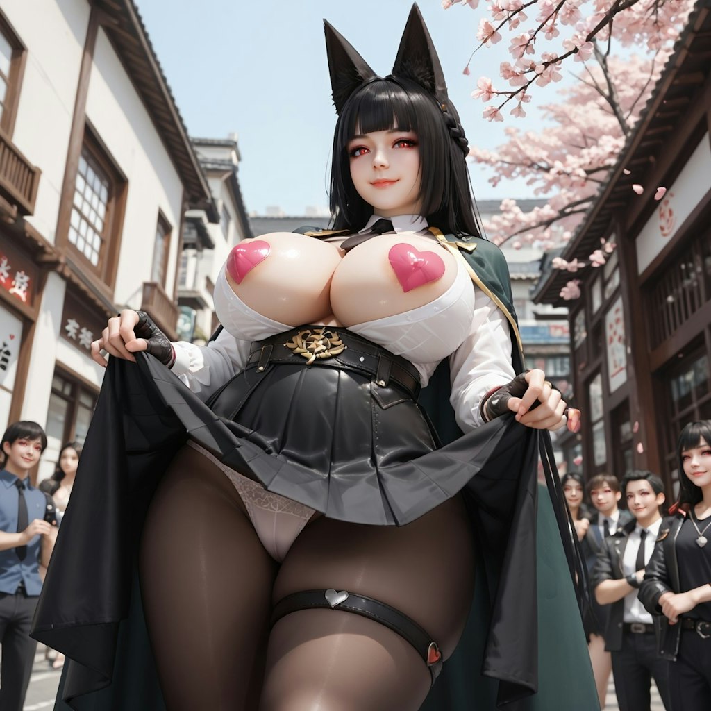 Miyabi upskirt