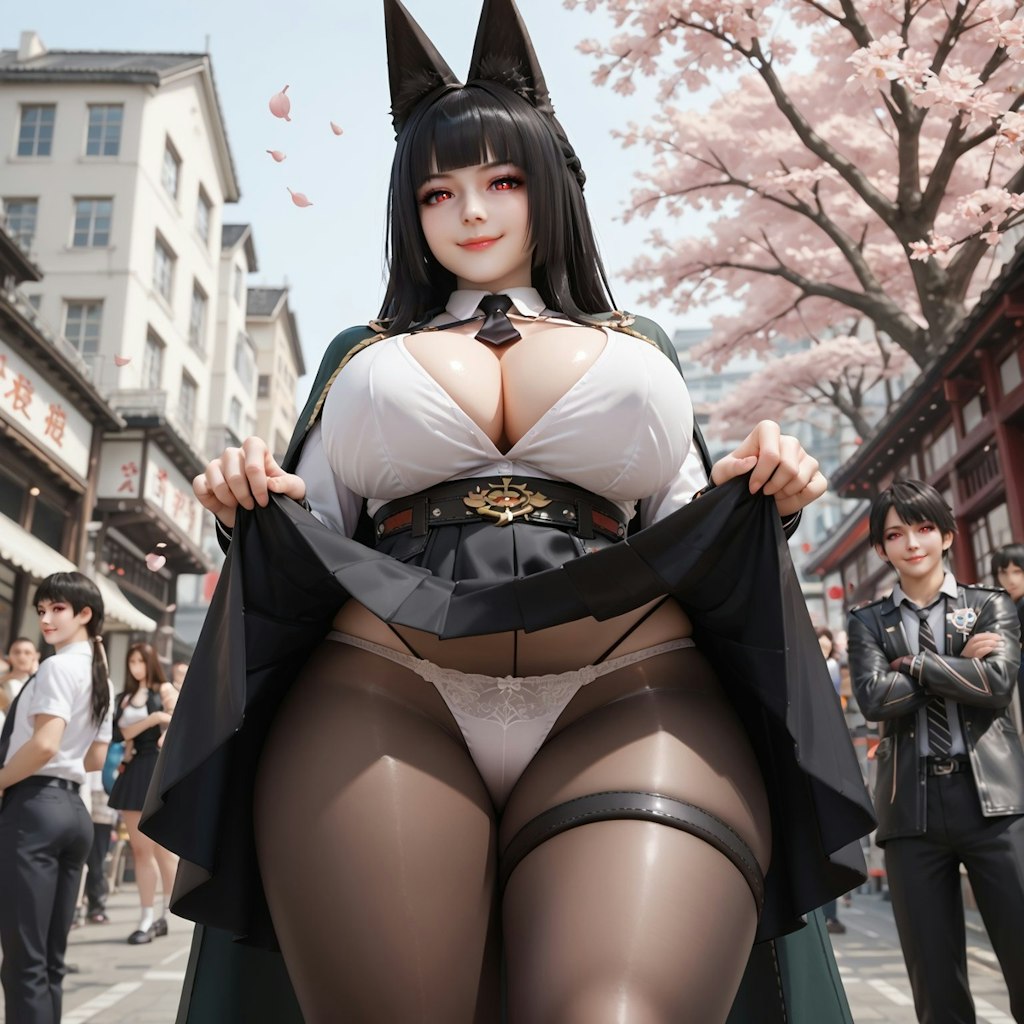 Miyabi upskirt