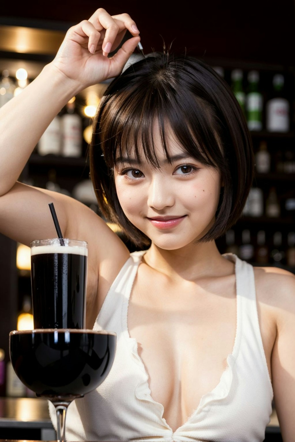 美女バーテンダーと過ごすステキなひととき