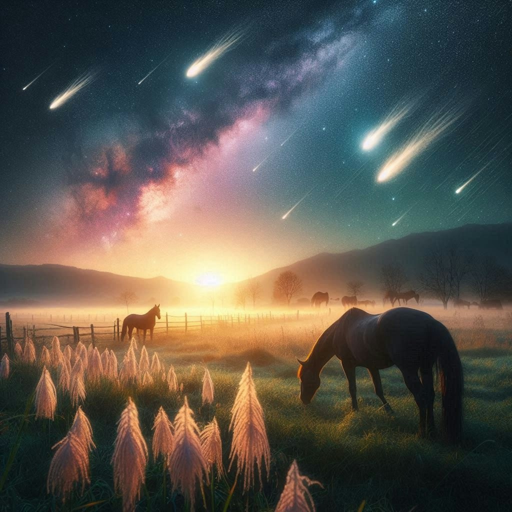 彗星と馬