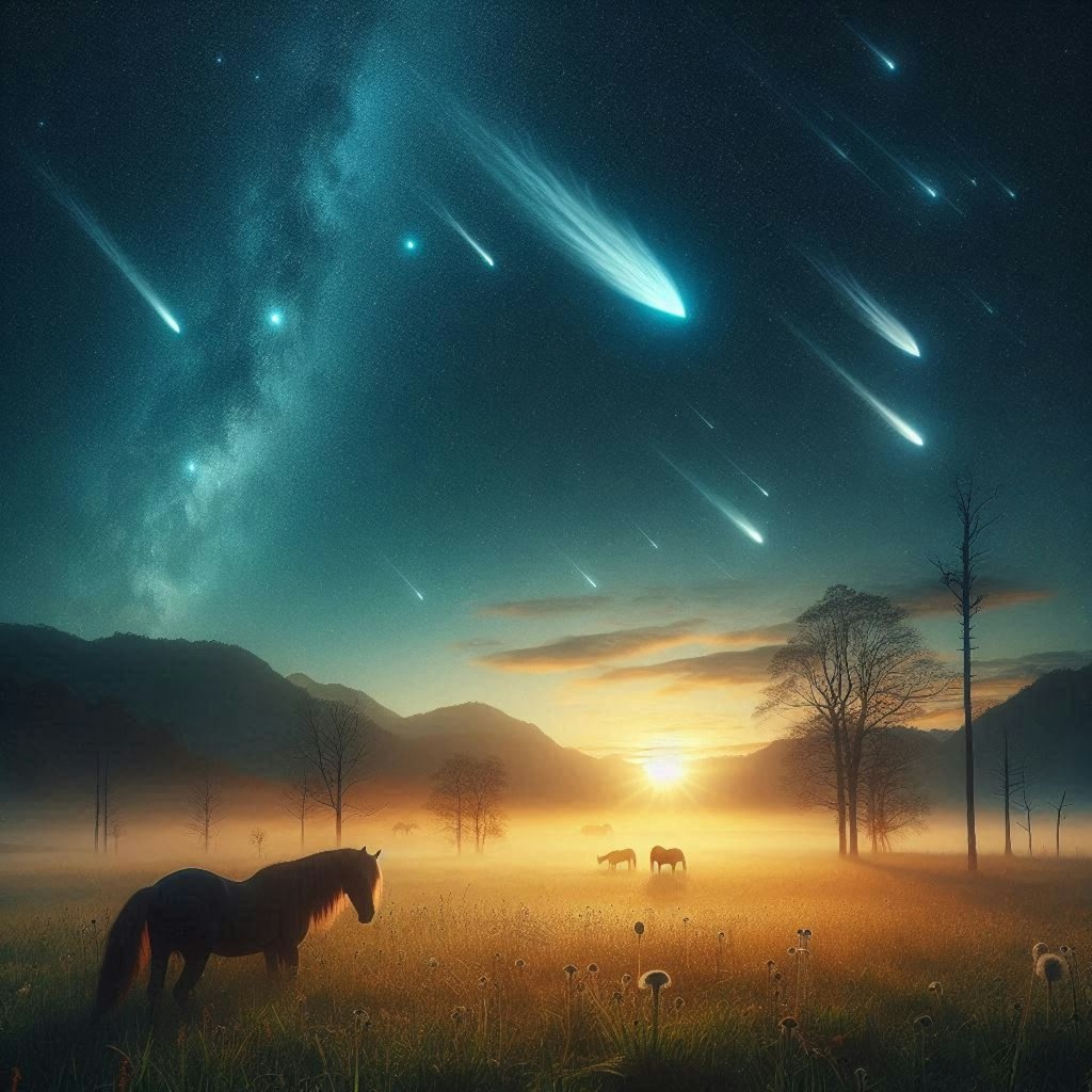 彗星と馬