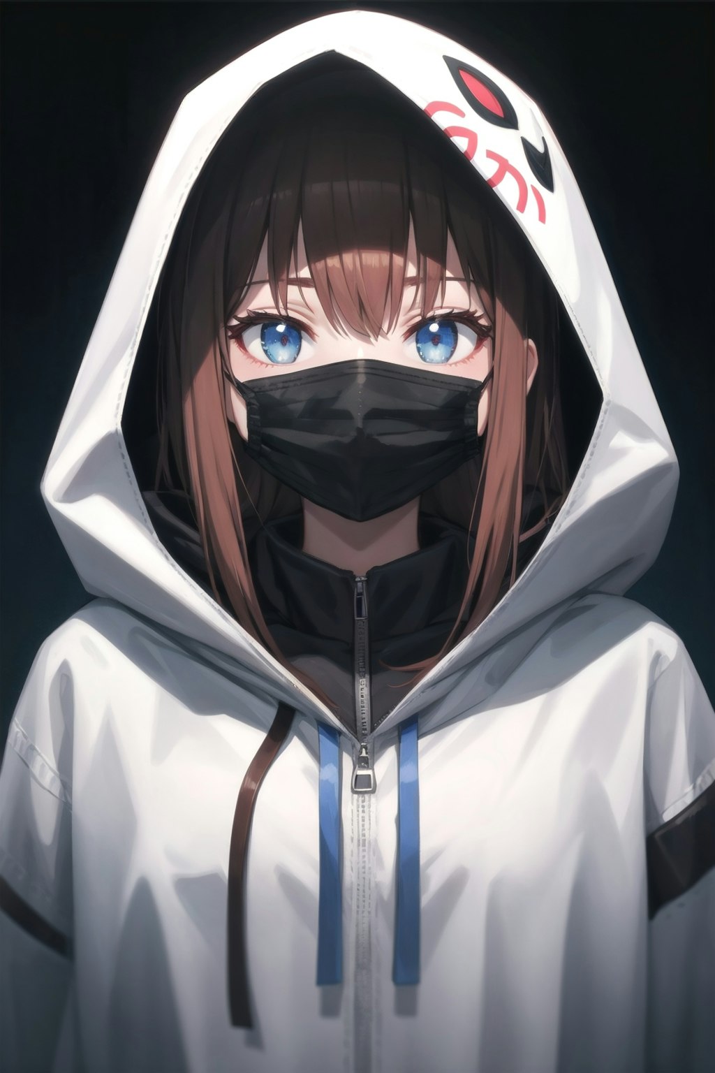 hooded mask girl 1