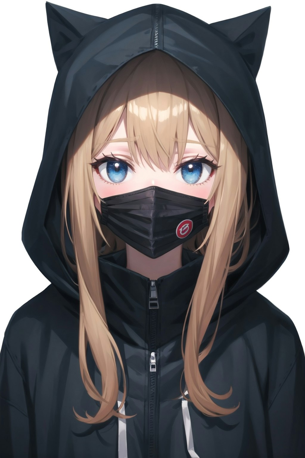 hooded mask girl 1