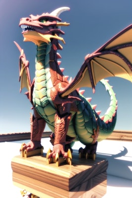 ドラゴン像 | の人気AIイラスト・グラビア