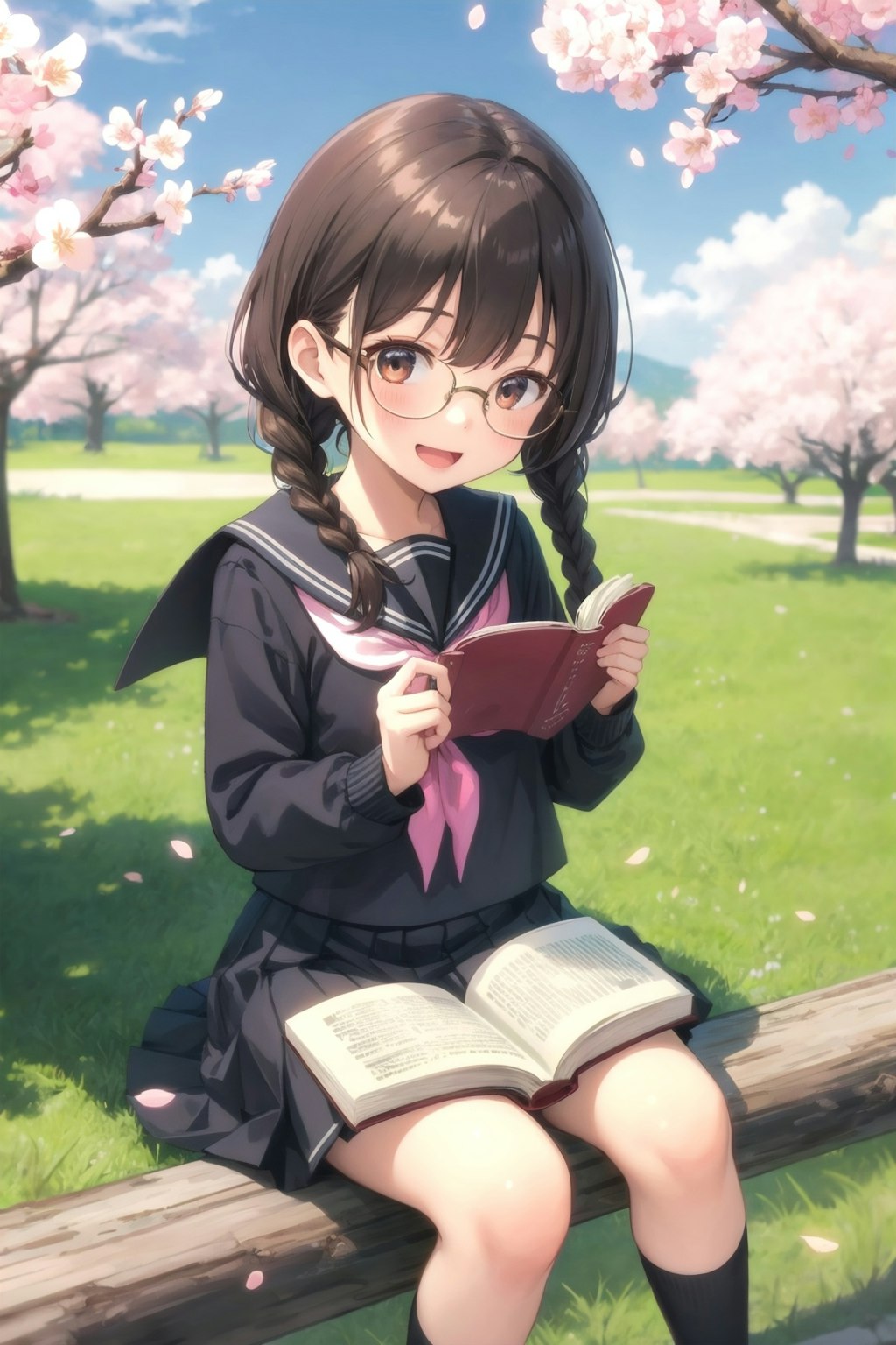 お花見しながらの読書はいかがですか？
