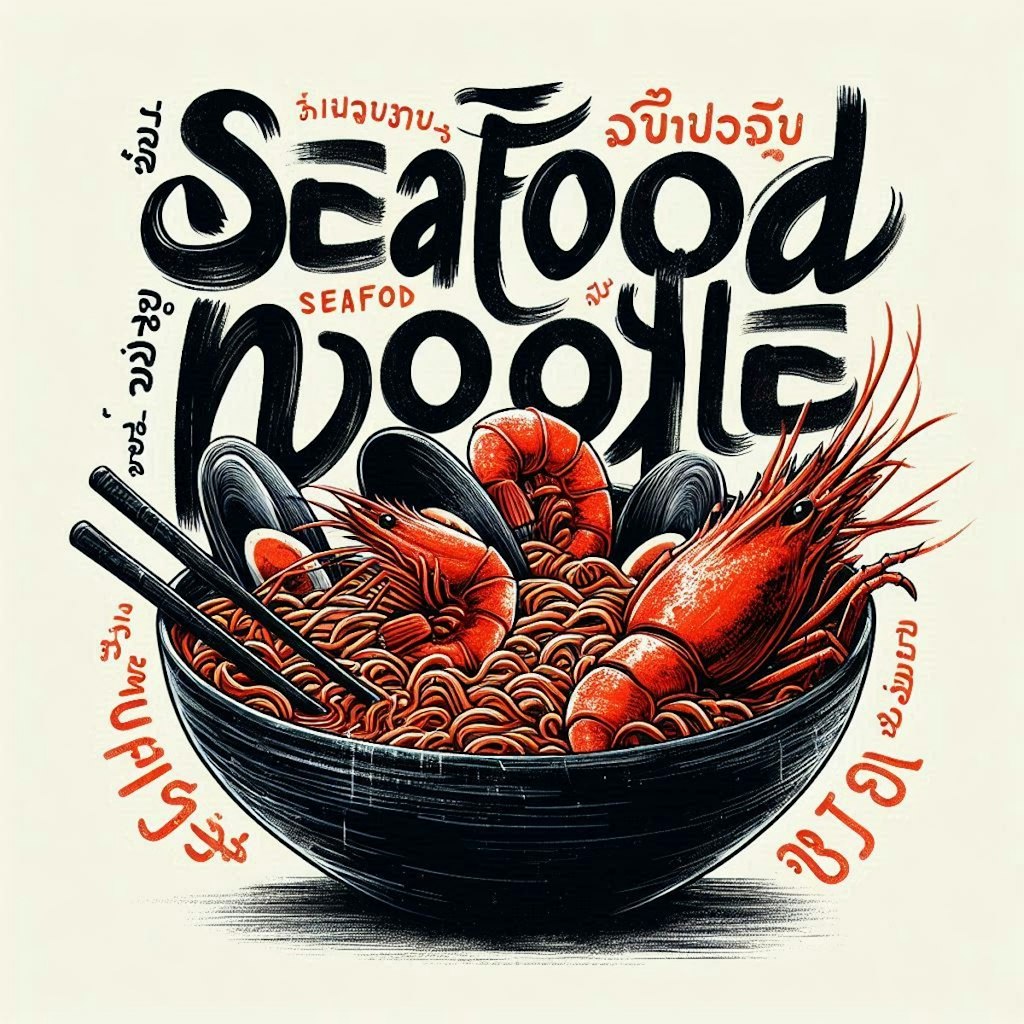 タイトル『seafood noodle』