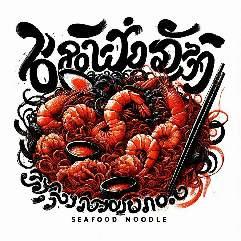 タイトル『seafood noodle』