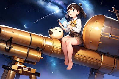 望遠鏡と少女の夜話
