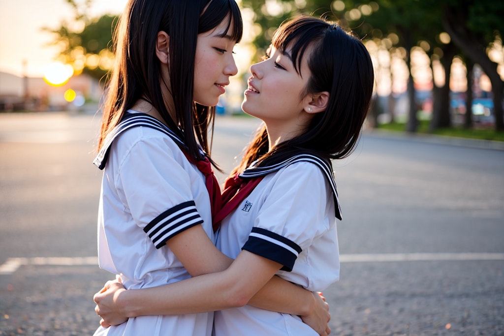 二人の帰り道（というか百合）