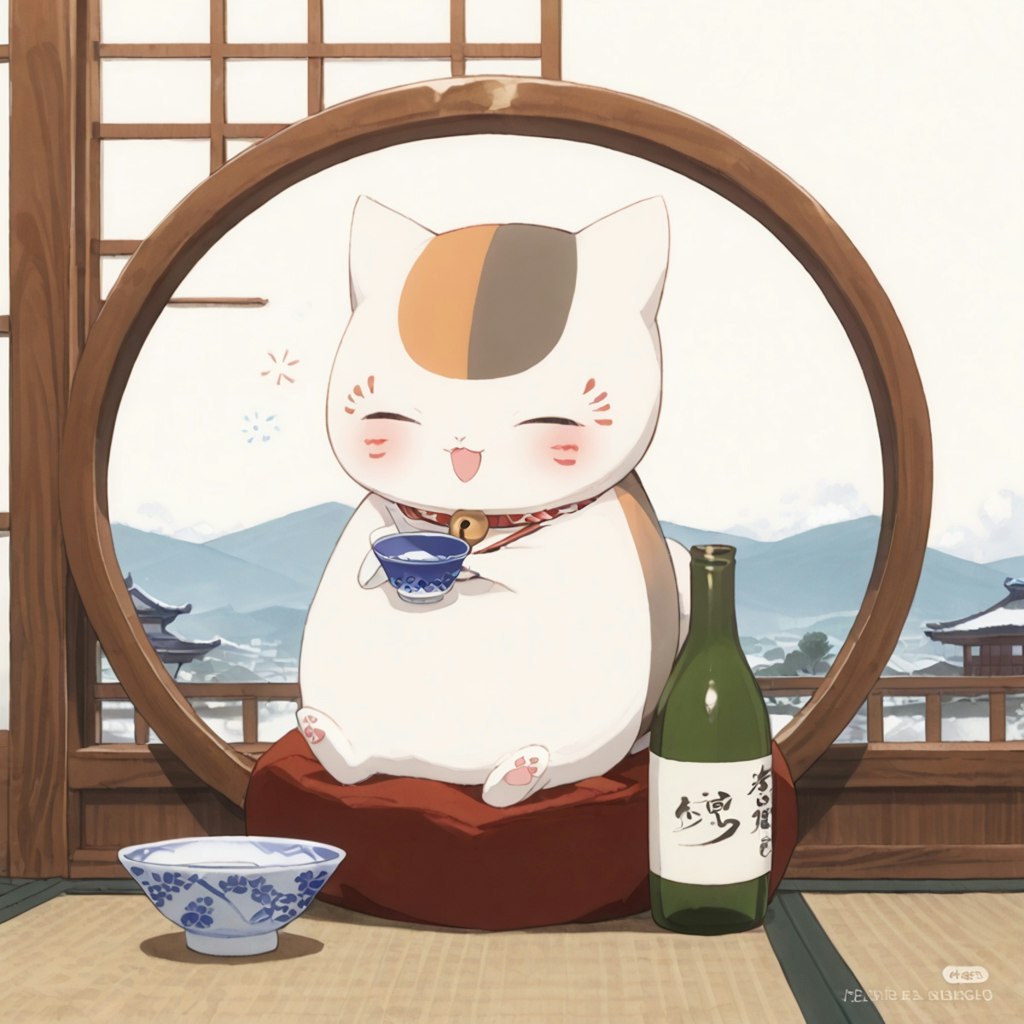 🍶いつものニャンコ先生🐱