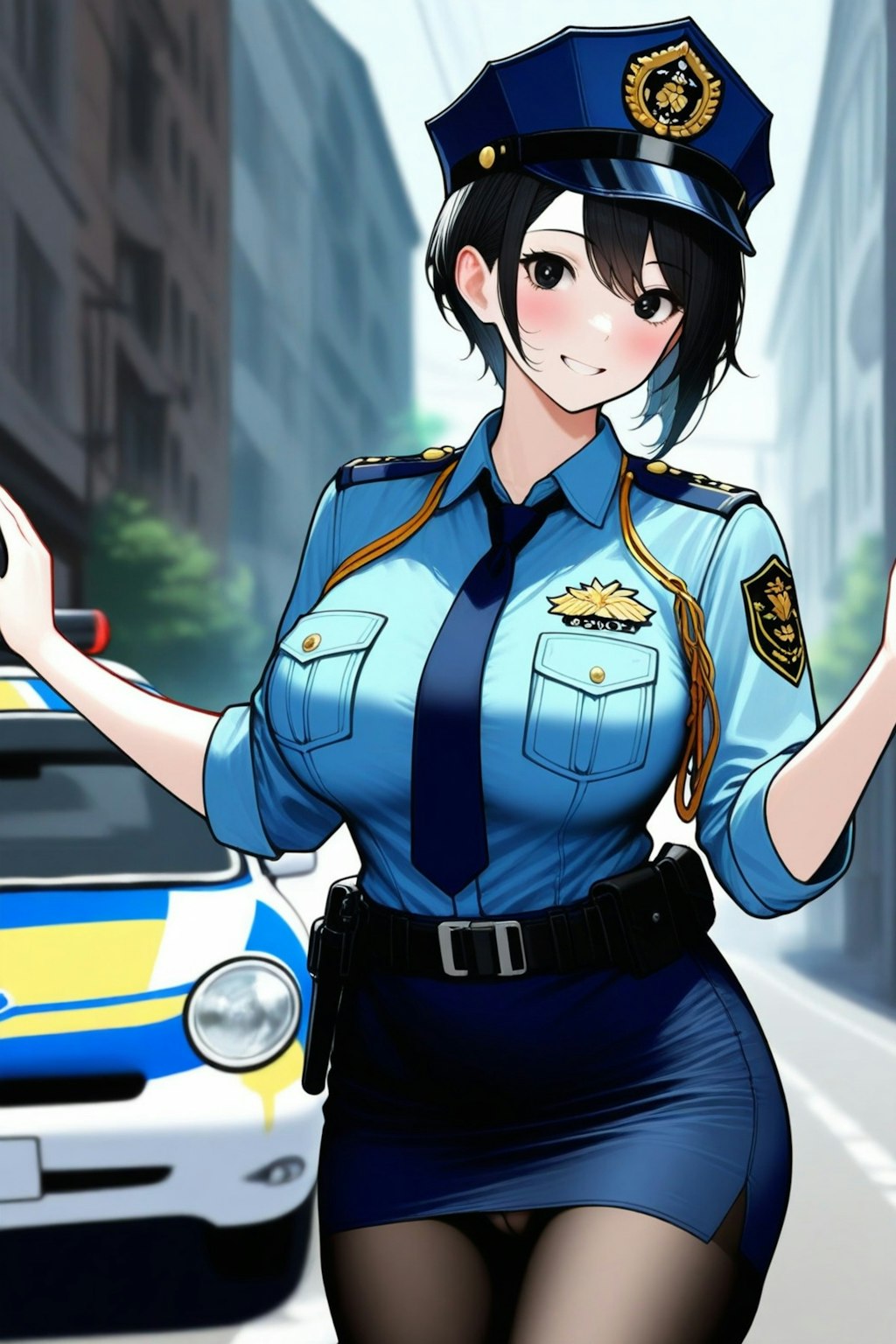 １９日の女性警察官