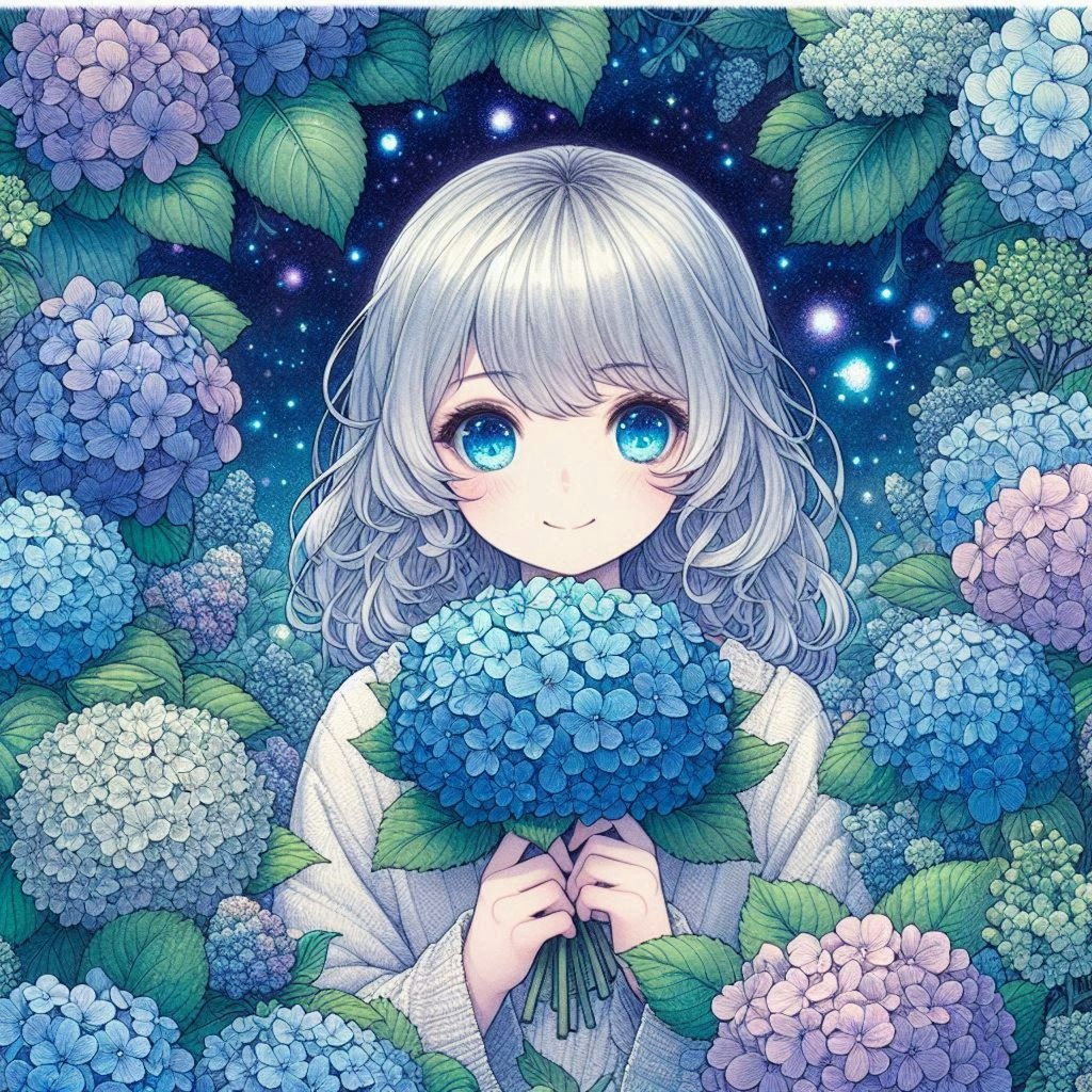 紫陽花の花の精♪