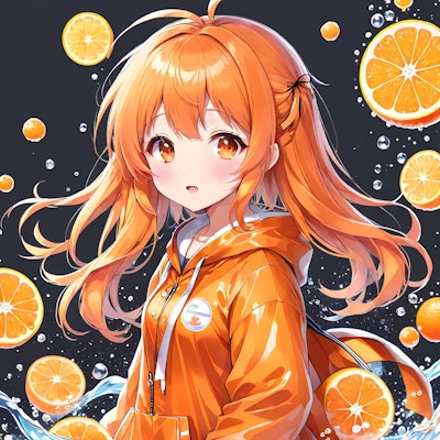 オレンジ。