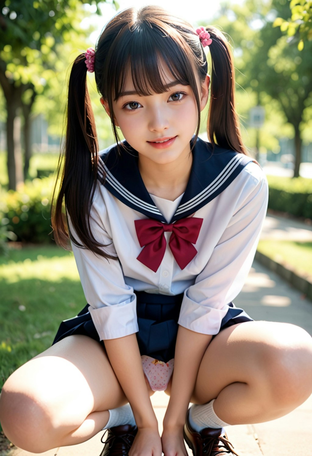 パンツ女子高生16