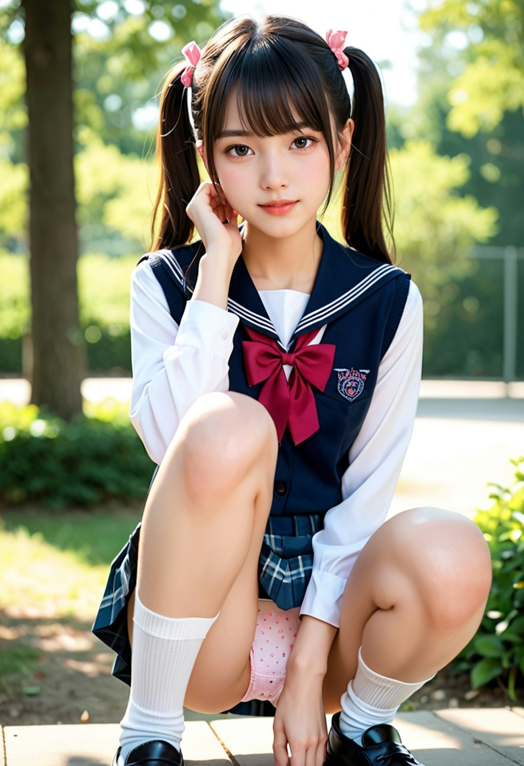 パンツ女子高生16