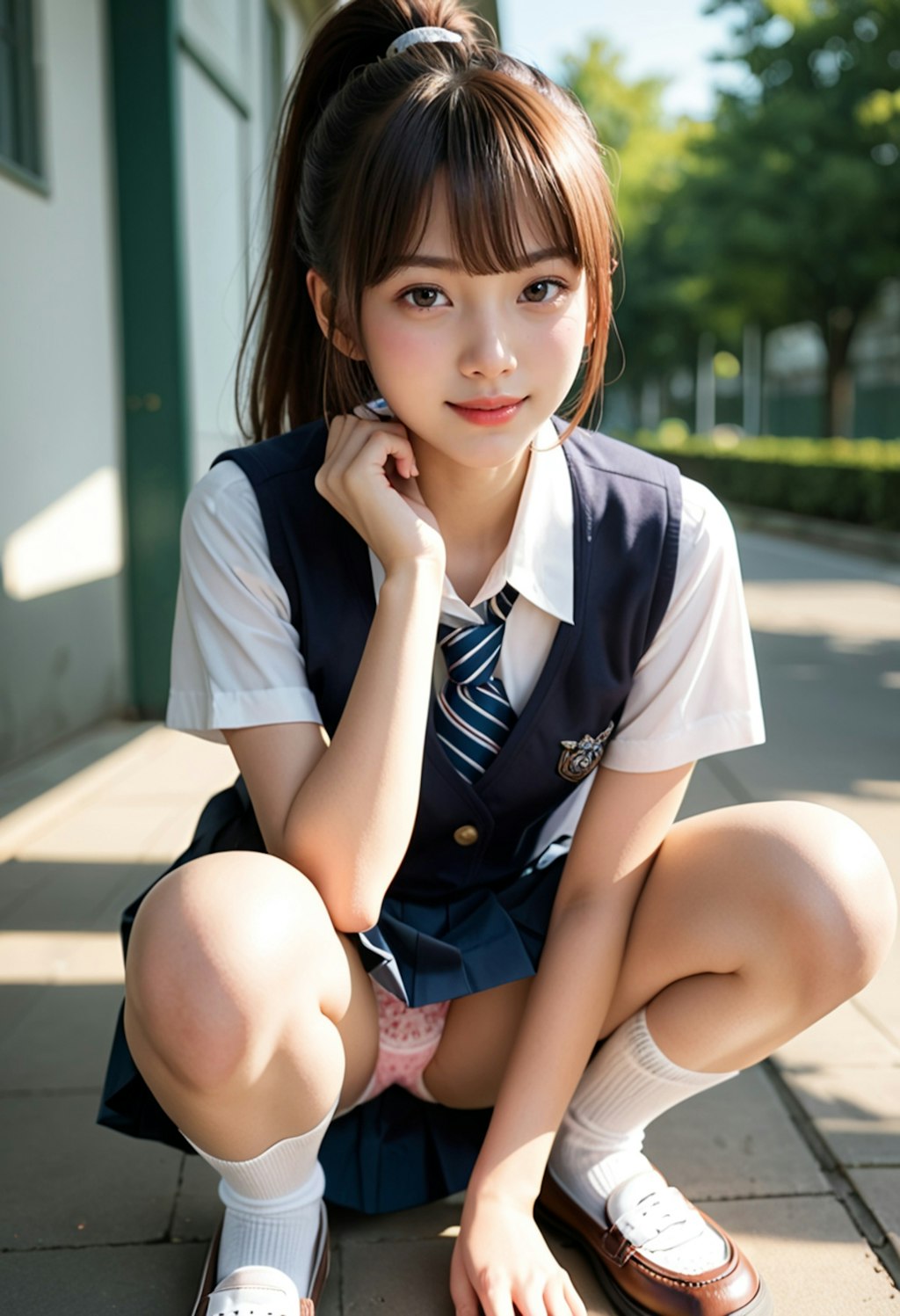 パンツ女子高生16