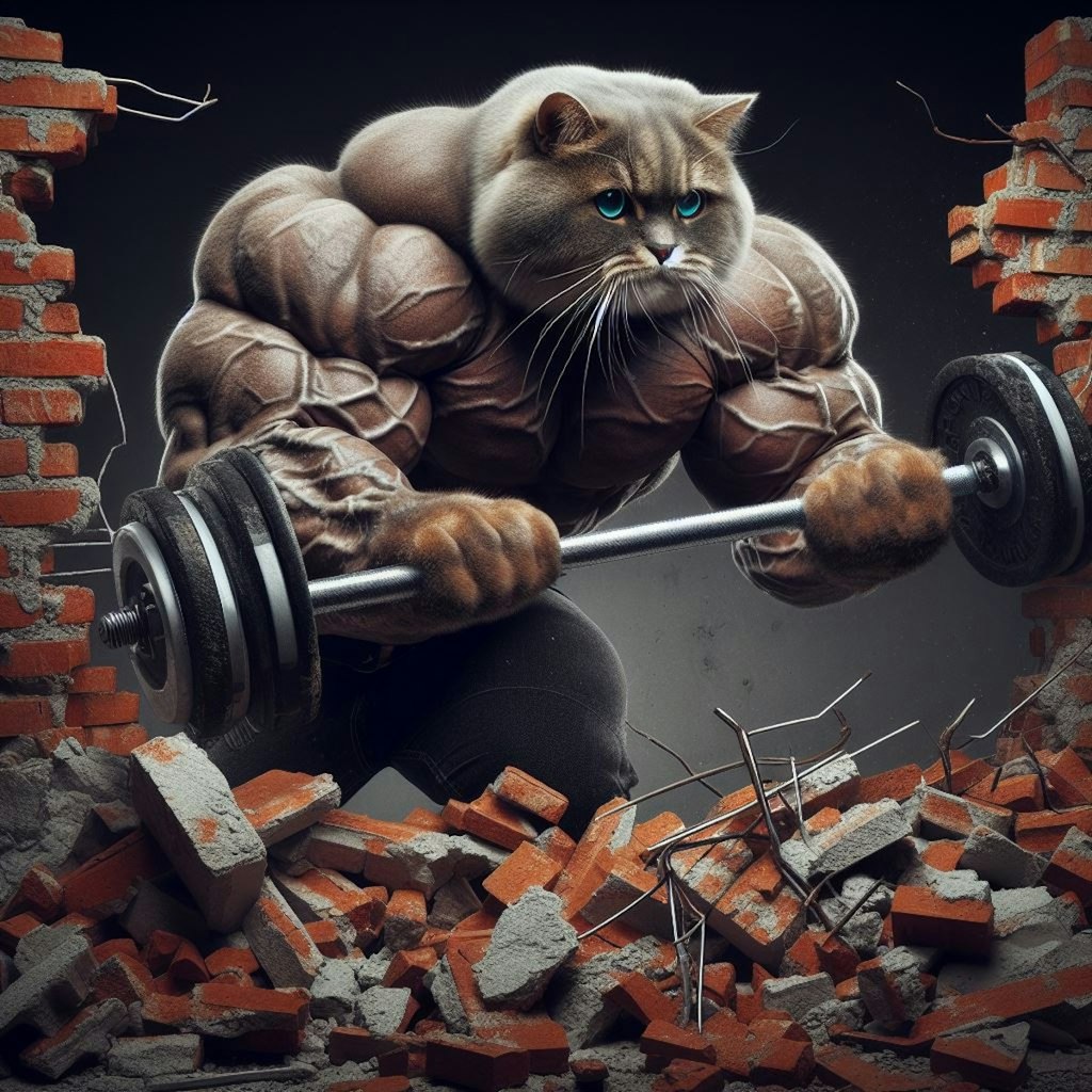 【筋肉注意】鍛えすぎた猫③