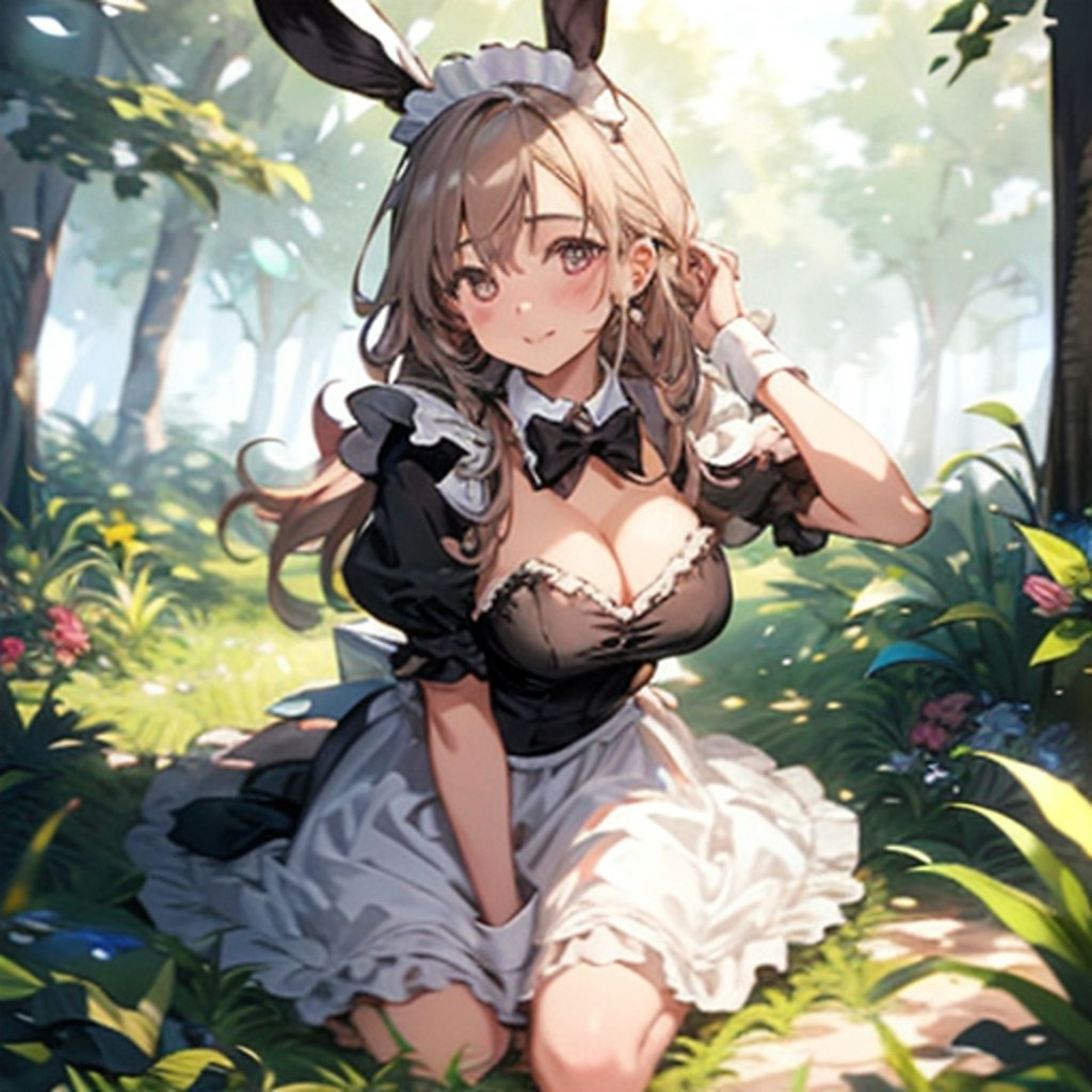 うさぎ耳メイド250619