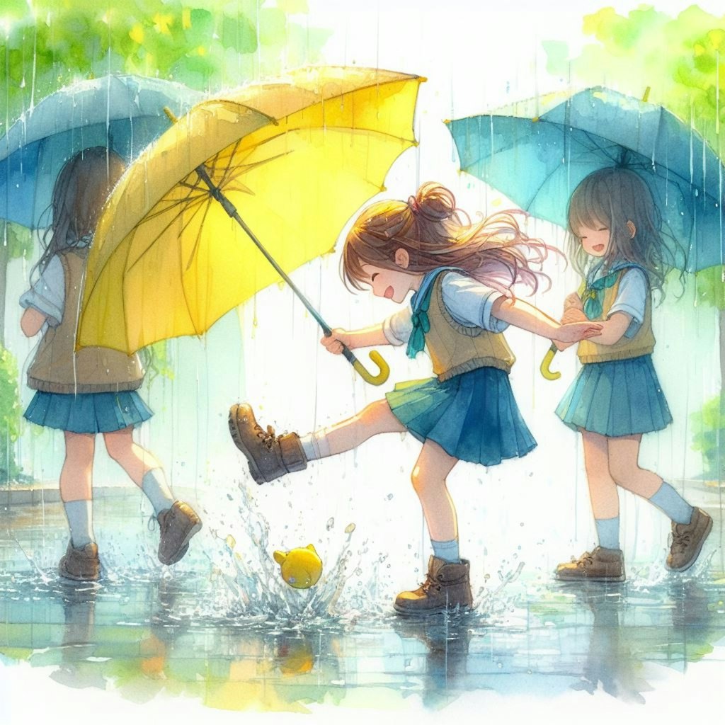 雨もまた楽しい