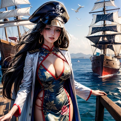 ワンピースの魅惑的な女帝「ボアハンコック」のセクシーなコスプレと海賊船の航海記
