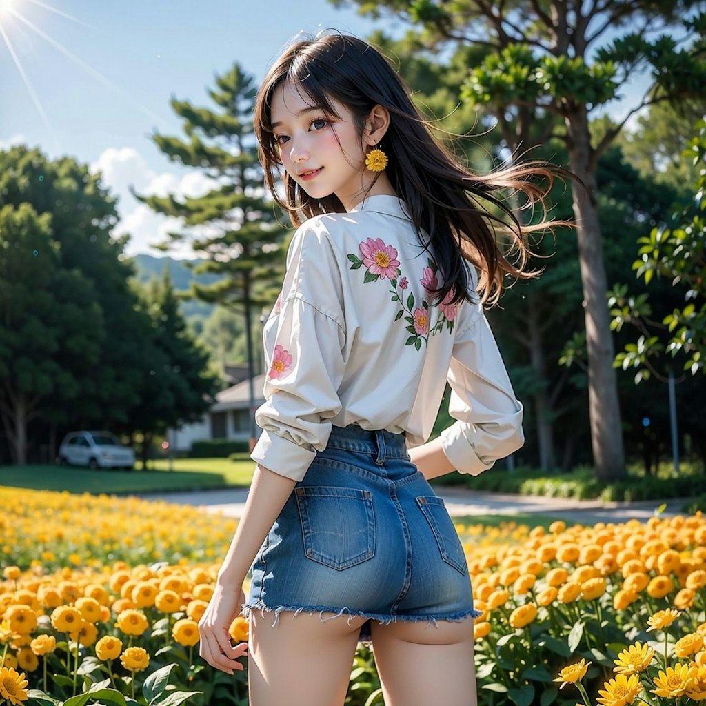 Chrysanthemum Flower Girl