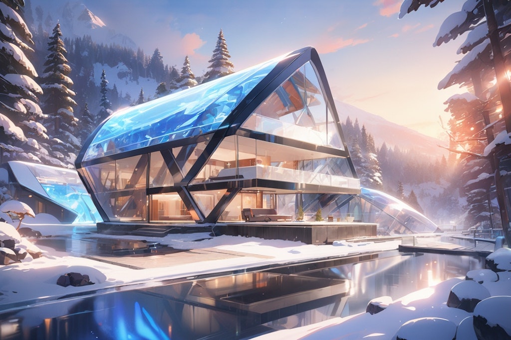 雪と水とガラスの家