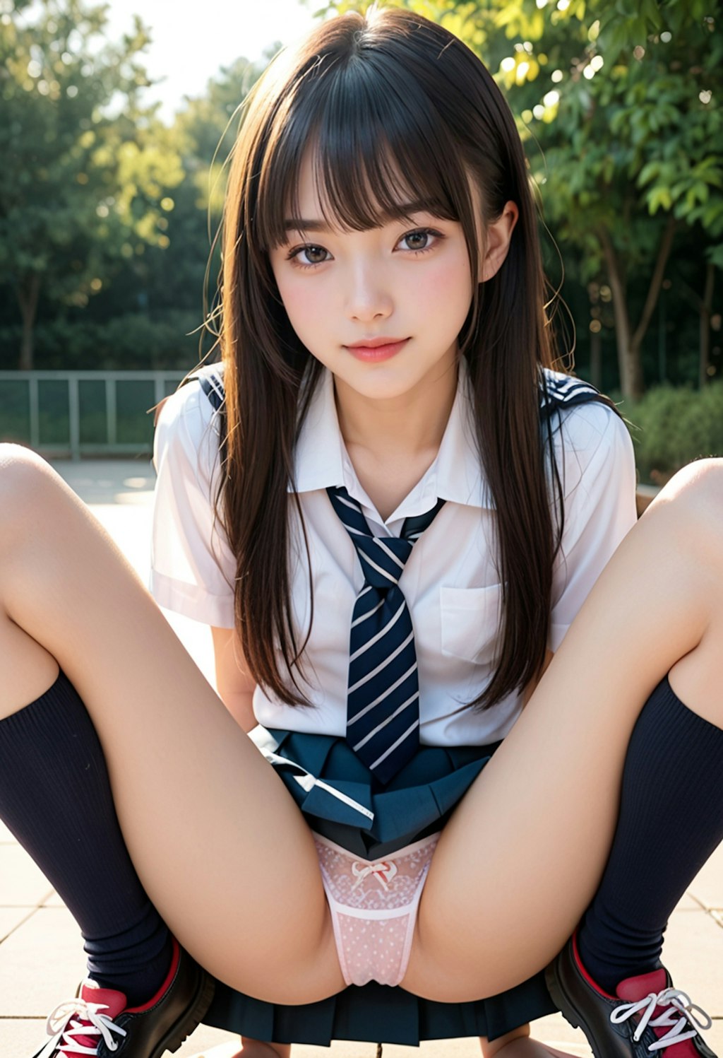 パンツ女子高生17