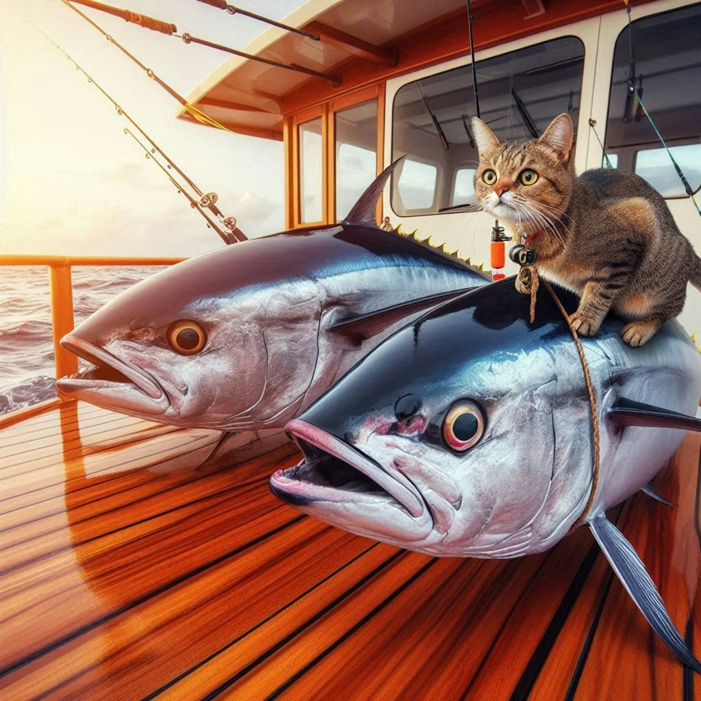 マグロの一本釣り