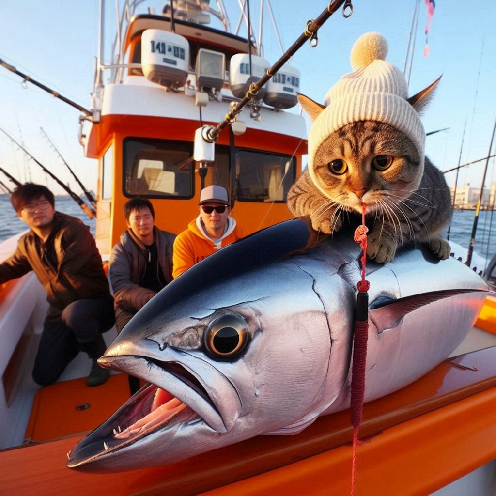 マグロの一本釣り