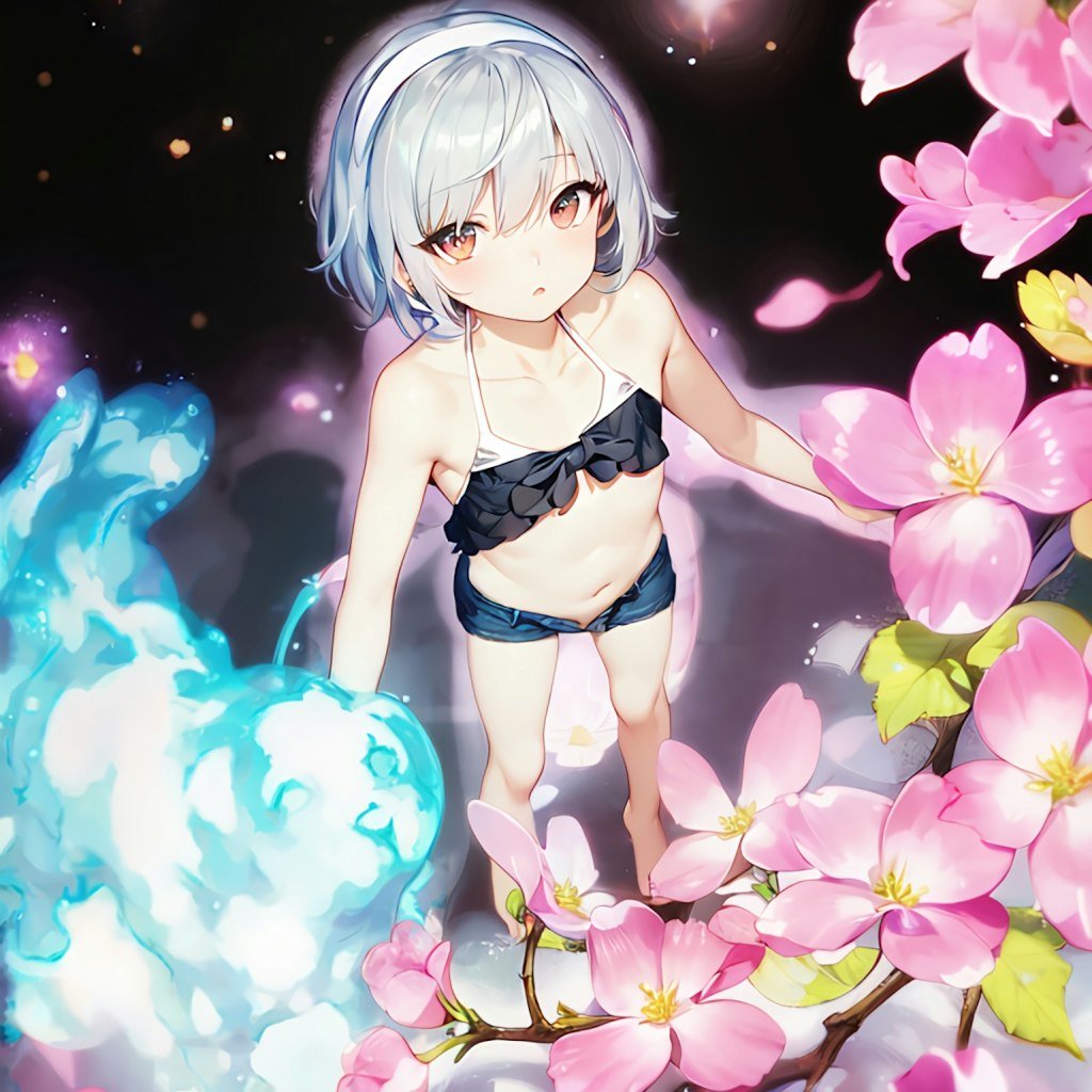 Yo-kai Girls Swimsuit and Nude(img2img)