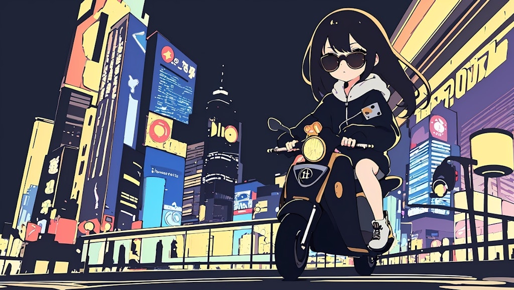 ミッドナイトバイク少女