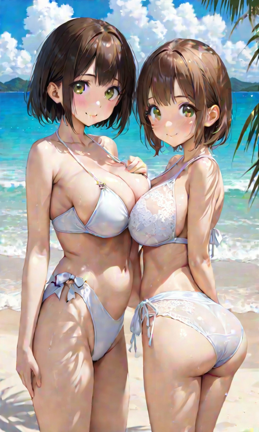 水着と女子高校生と