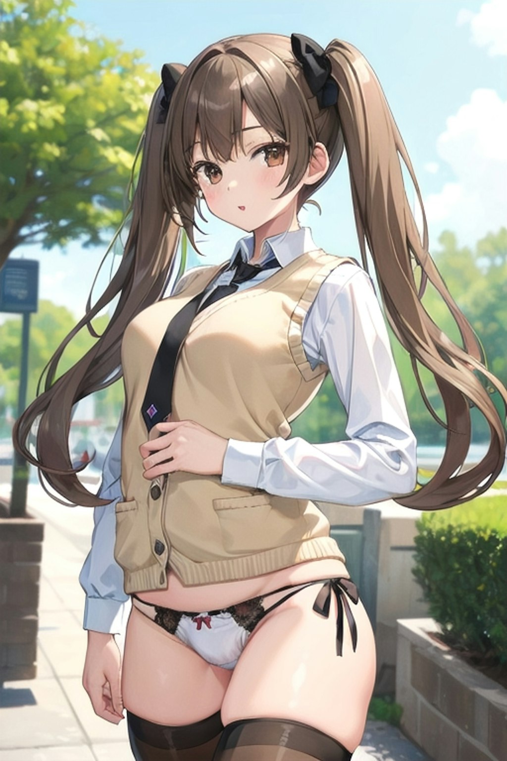 School twintails girl