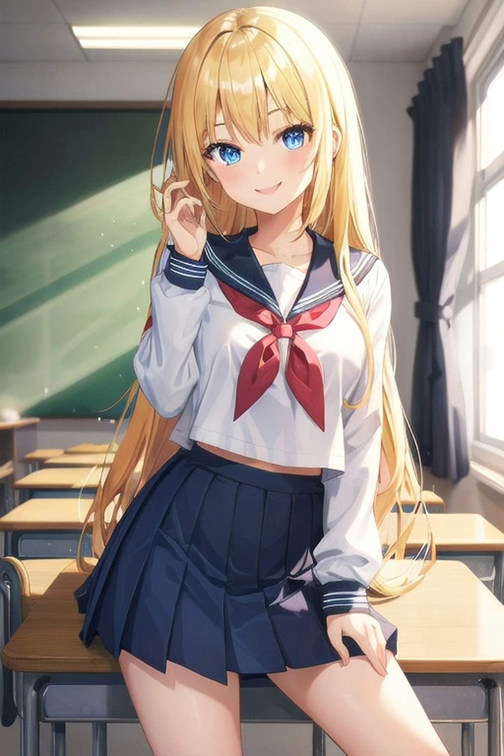 転校生ちちぷいちゃん、授業に臨む