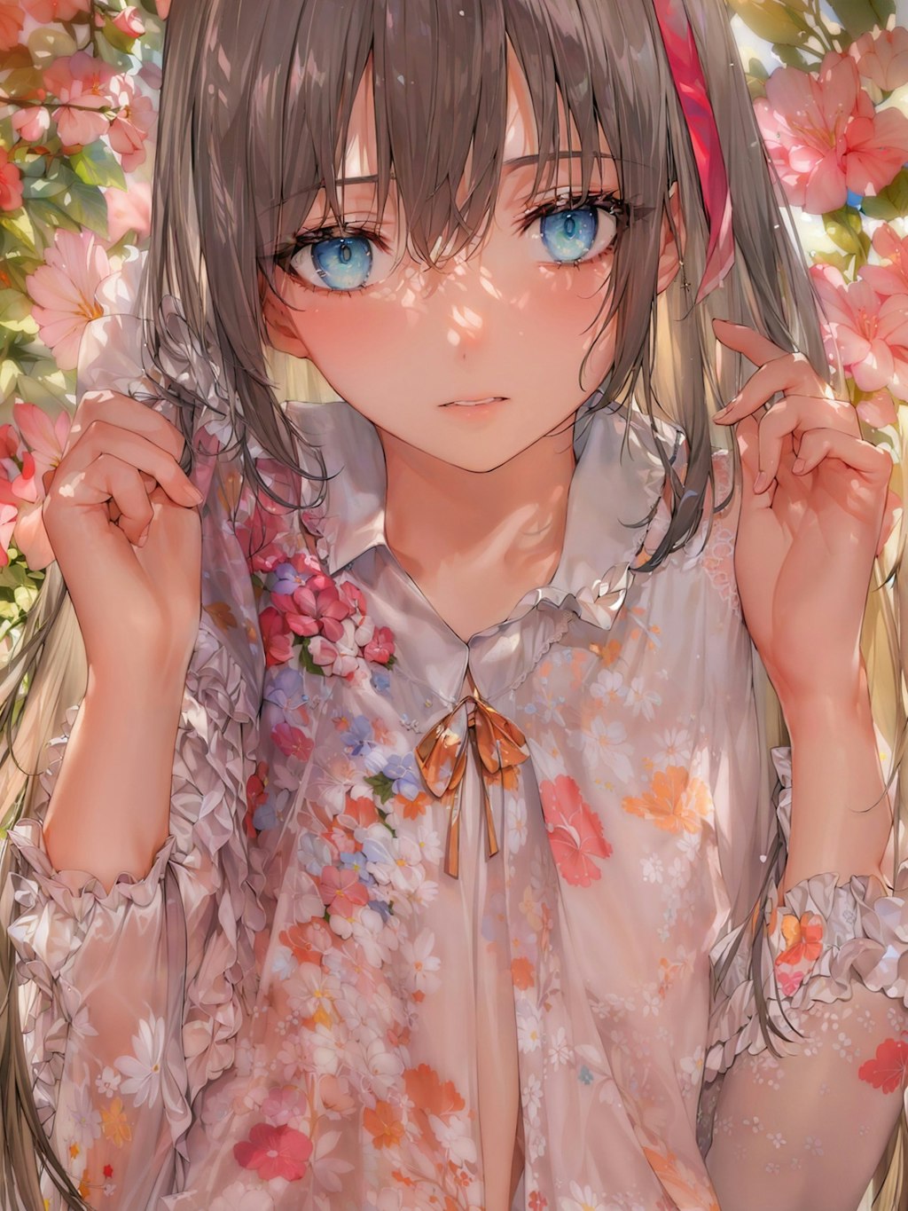 花柄少女