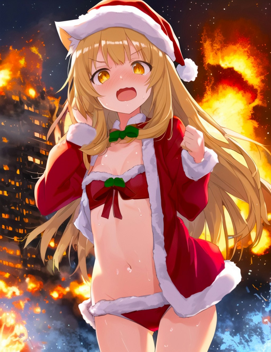 クリスマス前に爆破した