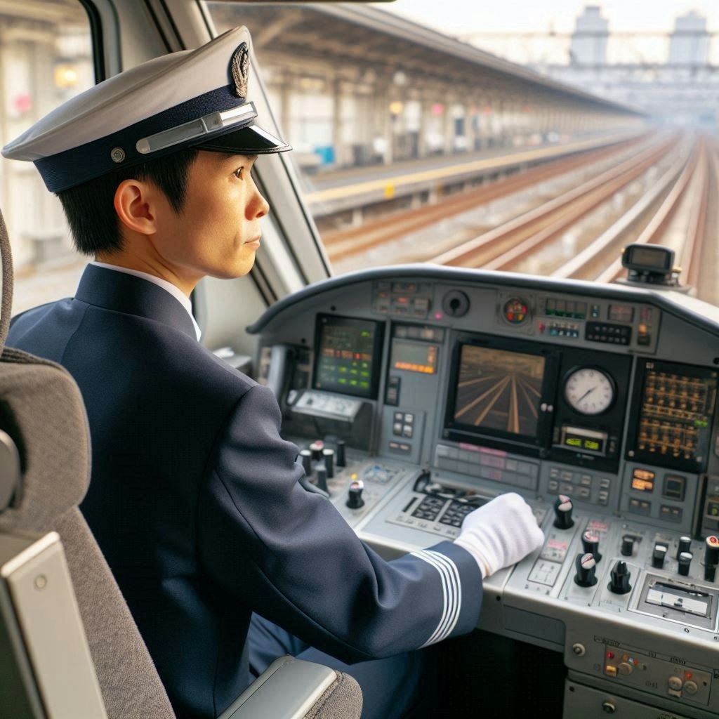 新幹線の運転席