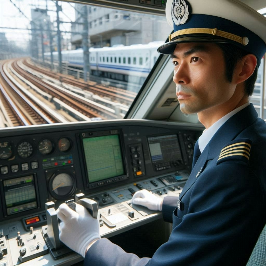 新幹線の運転席