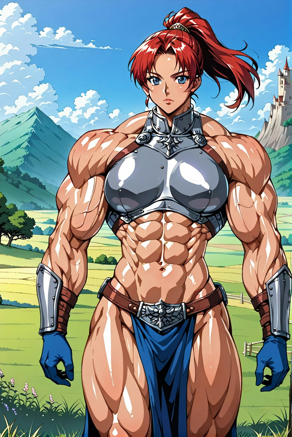 戦士系筋肉娘のイラスト詰め合わせ