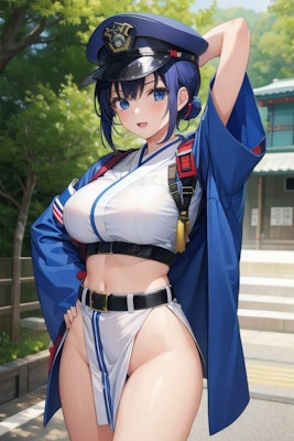 Japanese police girl