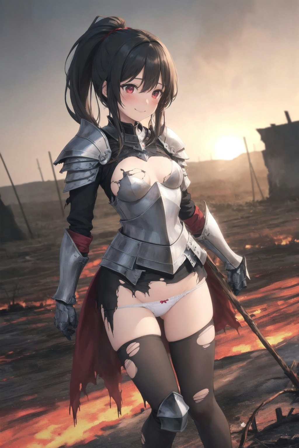 焼け野原の女戦士