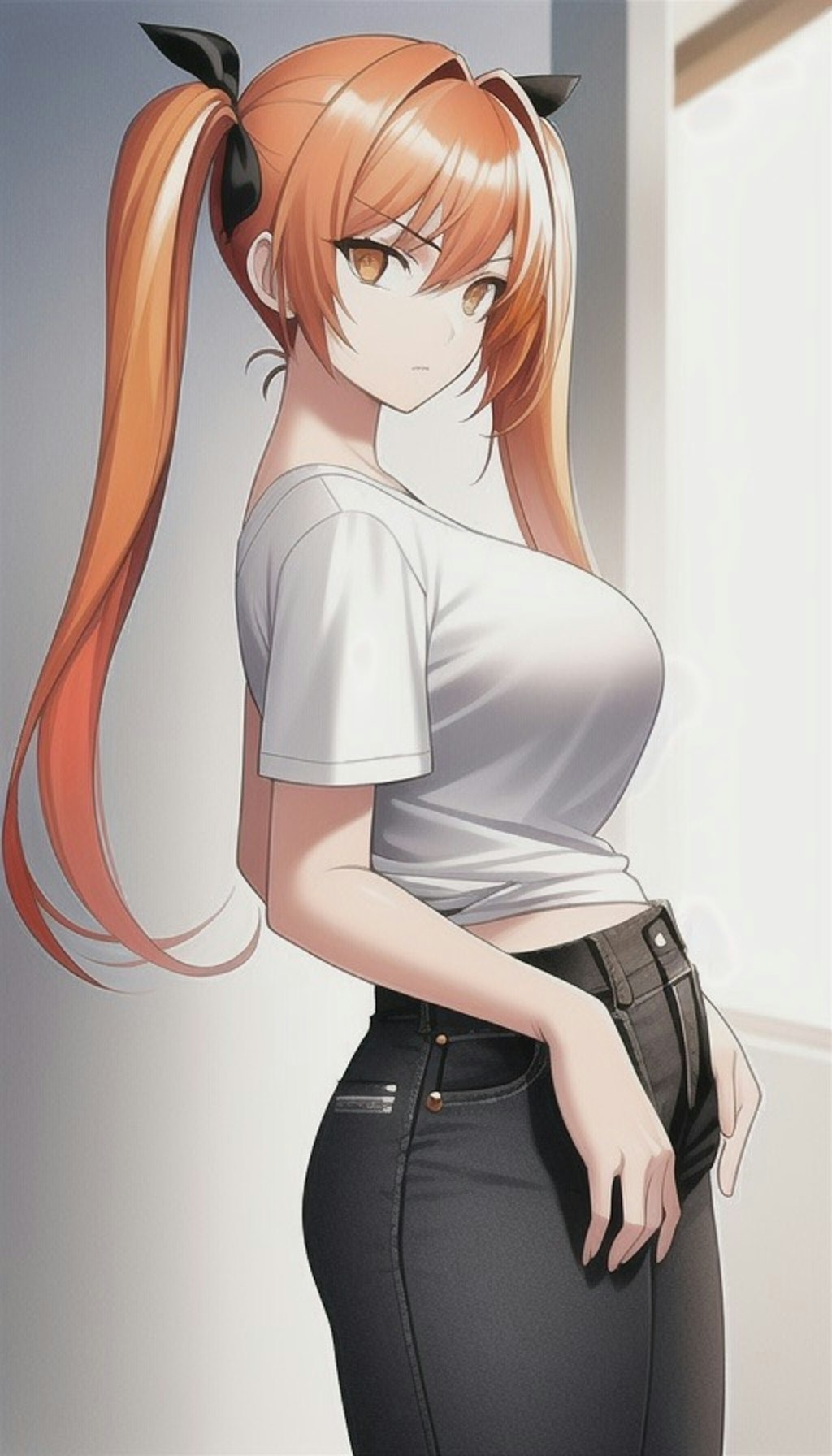 オレンジ髪の子　2