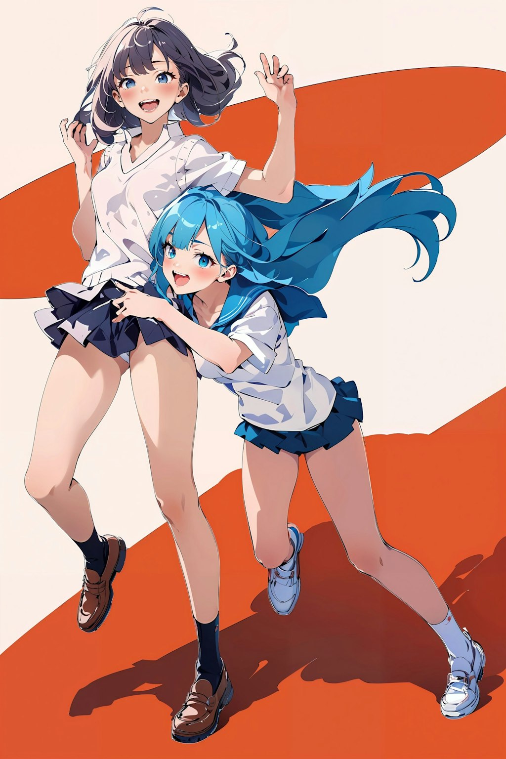 【11】High School Girls [black & blue]