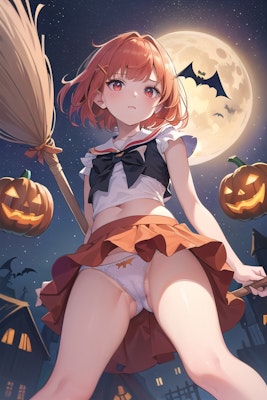 ハロウィンの女の娘2　微妙な違い7枚