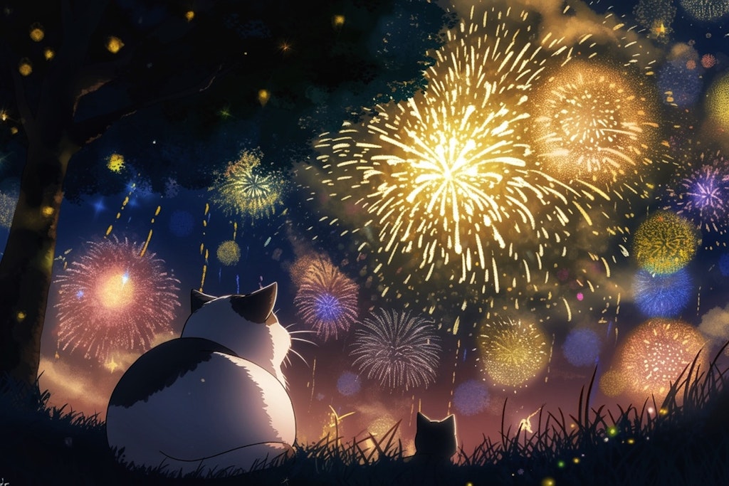 猫だって夏祭り！